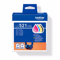 Brother LC521VAL Genuine Ink Cartridge Value Pack