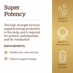 Solgar Biotin 5000 Î¼g Vegetable Capsules - Pack of 100