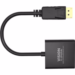 Vision TC-DPVGA/BL video cable adapter DisplayPort VGA (D-Sub) Black - Additional view 7
