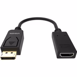 Vision TC-DPHDMI/BL video cable adapter HDMI Type A (Standard) DisplayPort Black - Additional view 5
