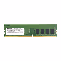Buffalo D4U2400-S4G, 4 GB, 1 x 4 GB, DDR4, 2400 MHz, 288-pin DIMM, Black, Green