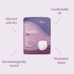Amazon Basic Care Lady Pants Plus Medium - 40 Count (4 Packs of 10), White