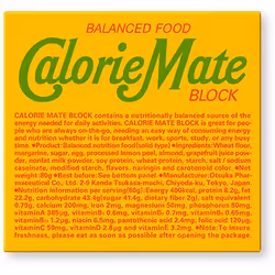 CalorieMate Block Fruits 4 Sticks, Cookie, Fruits, 80 g, Eggs, Milk, Soy, Wheat, Rectangle, 400 kcal