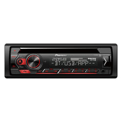 Pioneer DEH-S420BT car media receiver Black, Red 200 W Bluetooth