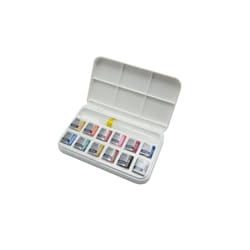 Winsor & Newton Cotman Half Pan with 12 Colors Water Brush