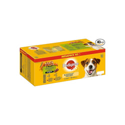 PEDIGREE - Adult Wet Dog Food Pouches - 40 x 100 g - Mixed Selection in Gravy - Dog Food Wet Bulk Pack