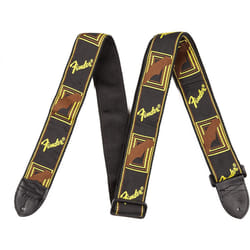 Fender Guitar Strap Monogrammed 2'' Black / Yellow / Brown