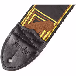 Fender Guitar Strap Monogrammed 2'' Black / Yellow / Brown