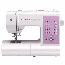 SINGER 7463 Confidence, Pink, White, Semi-automatic sewing machine, Sewing, Buttons, CE, Electromechanical
