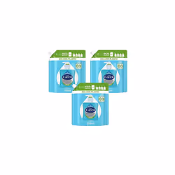 Carex Antibacterial Original Dermacare Hand Wash Liquid Soap Refill, Pack of 3 Handwash Pouches, Bulk Buy Hand Soap Liquid th ...