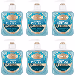 Carex Advanced Protect Marine Minerals Antibacterial Hand Wash Pack of 6, Hand Soap with up to 3 hour protection between wash ...