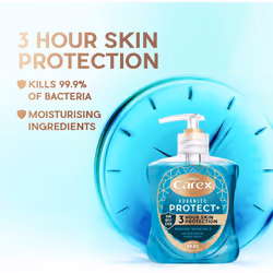 Carex Advanced Protect Marine Minerals Antibacterial Hand Wash Pack of 6, Hand Soap with up to 3 hour protection between washes*. Antibacterial hand