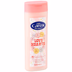 Fun Editions Love Hearts Shower Gel, Cleans, Cares and Protects, Bulk Buy, Pack of 6 x 500 ml