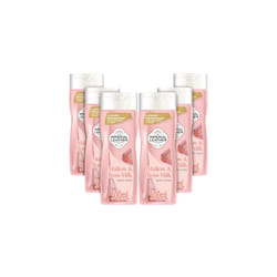 Mallow & Rose Milk Pampering Body Wash Shower Gel, Signature Oil Blend, Creamy Lather, Gentle Skin Care, Bulk Buy, Pack of 6x500ml