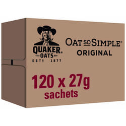 Quaker Oat So Simple Original Porridge Sachets, 27 g (Pack of 120)