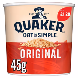 Quaker Oat So Simple Original Porridge Pot 45g ( pack of 8 )
