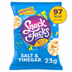 Snack a Jacks Salt & Vinegar Rice Cakes 23g (Pack of 24)