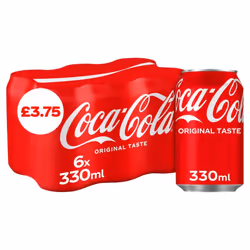 Coca-Cola Original Taste 330ml (Pack of 4)