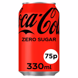 Coca-Cola Zero Sugar 330ml  (Pack of 24)