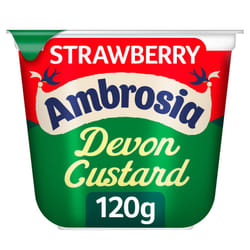 Ambrosia Strawberry Flavour Custard Pots - 12x120g