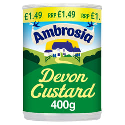 Ambrosia Ready To Serve Devon Custard Can 400g ( Pack of 12 )
