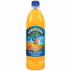 Robinsons No Added Sugar Orange Squash 1 Litre (Pack 12) -0402012