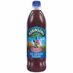Robinsons No Added Sugar Apple and Blackcurrant Squash 1 Litre (Pack 1