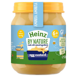 Heinz Egg Custard Baby Food Jar 6+ Months 120g ( pack of 6 )