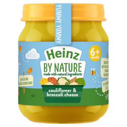 Heinz ByNature Cauliflowe & BroccoliCheese Jar6+ Months120g(pack of 6)