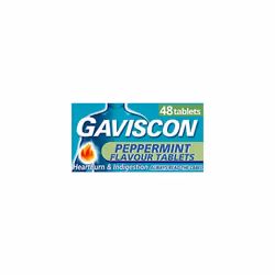 Gaviscon Peppermint Flavour 48 Chewable Tablets