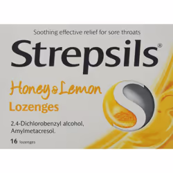 Strepsils Honey and Lemon Lozenges - Pack of 16
