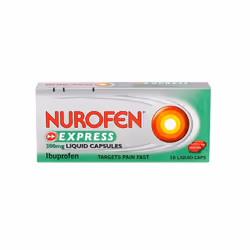 NUROFEN EXPRESS IBUPROFEN 200MG 16 LIQUID CAPSULES