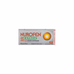 Nurofen Express Ibuprofen 20 Liquid Capsules 400mg