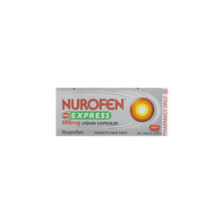 Nurofen Express Ibuprofen 20 Liquid Capsules 400mg