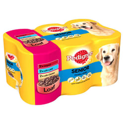Pedigree Can Senior Loaf 6x400g (Pack of 4)