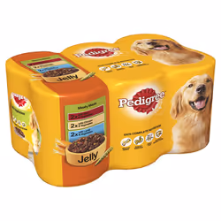 Pedigree Can Jelly Meaty Meals 6x400g (Pack of 4)