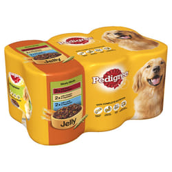 Pedigree Can Jelly Meaty Meals 6x400g (Pack of 4)