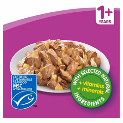 WHISKAS 1+ Cat Pouches Fish Selection In Jelly 80x100g Giant Pack
