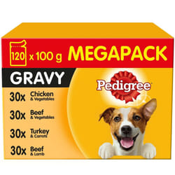 Pedigree Dog Pouches Mixed Selection in Gravy, 84 x 100 g