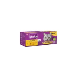 Whiskas 7+ Poultry Selection in Jelly 40x85g Pouches, Senior Cat Food
