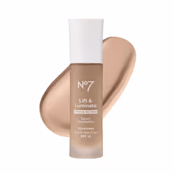 No7 Lift & Luminate Triple Action Serum Foundation - Calico - Liquid Foundation Makeup with SPF 15 for Dewy Glowy Base - Rad ...
