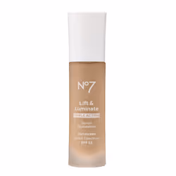 No7 Lift & Luminate Triple Action Serum Foundation - Honey - Medium-Buildable Coverage Foundation with Light Reflecting Parti ...