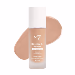 No7 Restore & Renew Multi Action Serum Foundation - Cool Vanilla - Liquid Foundation Makeup with Vitamin C  Vitamin E & Colla ...
