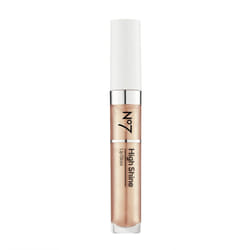 No7 High Shine Lip Gloss - Honey Bloom - Moisturizing, High-Shine Lip Gloss with Jojoba Oil for Lips - Hydrating, Longwear Lip Makeup - Non-Sticky For