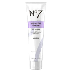 No7 Melting Gel Cleanser - Makeup Remover Balm with Vitamin C + Vitamin E - Hydrating Facial Cleanser for Dry Skin - Skin Balancing Milky Cleansing Ba