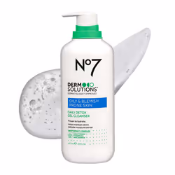 No7 Derm Solutions Daily Detox Gel Cleanser for Normal to Oily & Sensitive Skin (16 Fl Oz)