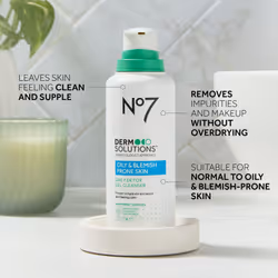 No7 Derm Solutions Daily Detox Gel Cleanser for Normal to Oily & Sensitive Skin (16 Fl Oz)