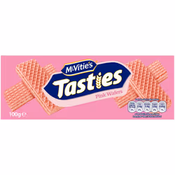 McVities Tasties Pink Wafers - 12x100g