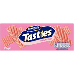 McVities Tasties Pink Wafers - 12x100g