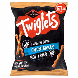 Jacob's Twiglets Original Snacks 105g ( pack of 12 )